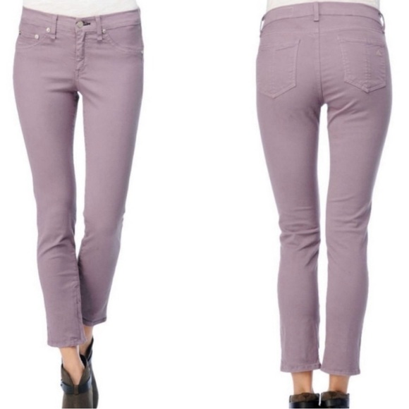 Rag & Bone zipper capri lavender jean - Picture 2 of 10